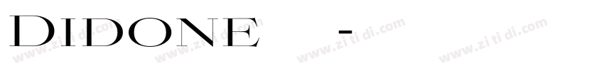 Didone 风格字体转换 Didone 风格字体转换